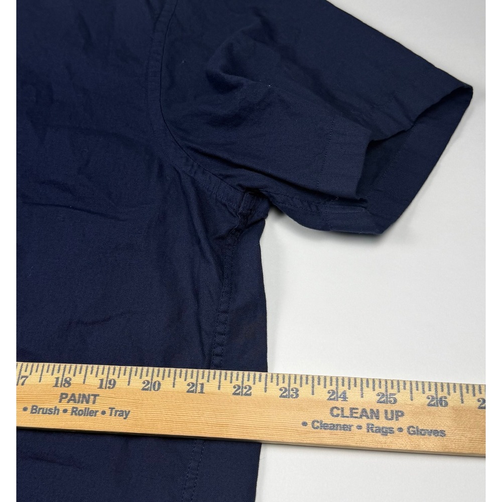UNTUCKit Briscoe Navy Blue Cotton Short Sleeve Button Down Shirt Mens XL 40918 - Picture 6 of 6